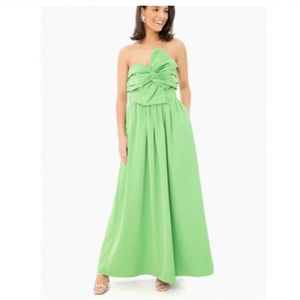 Tuckernuck Knot Front Strapless Maxi Dress